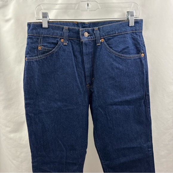 Vintage Levi’s Men Blue Jeans 32x30 NWT 1981 Straight Leg Denim 80’s Dark Washed - Picture 11 of 14